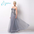 Satin Lace Appliques Sequined Beading Tulle Crystal Robes de soirée